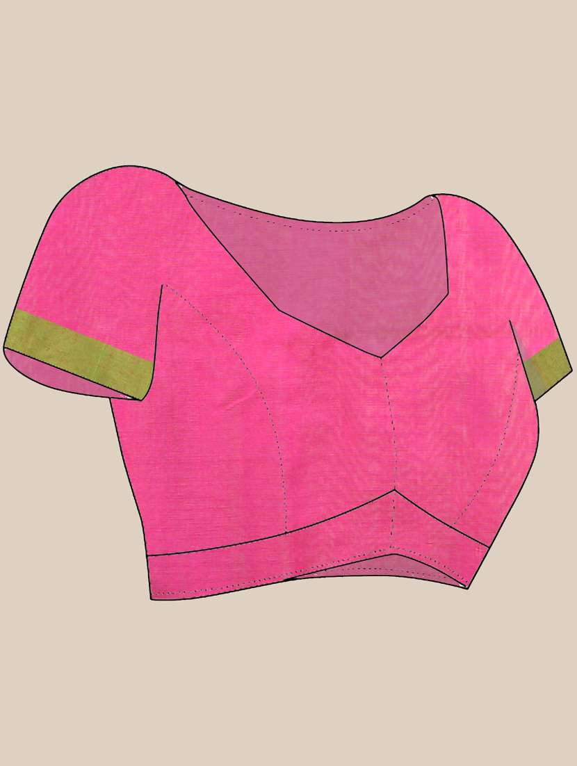 women off white handloom saree with blouse - 21839488 -  Standard Image - 5