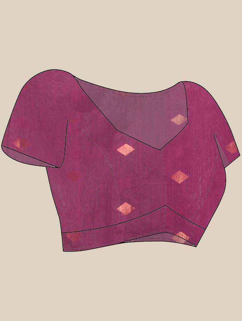 women self design zari weave handloom saree with blouse - 21839490 -  Standard Image - 5