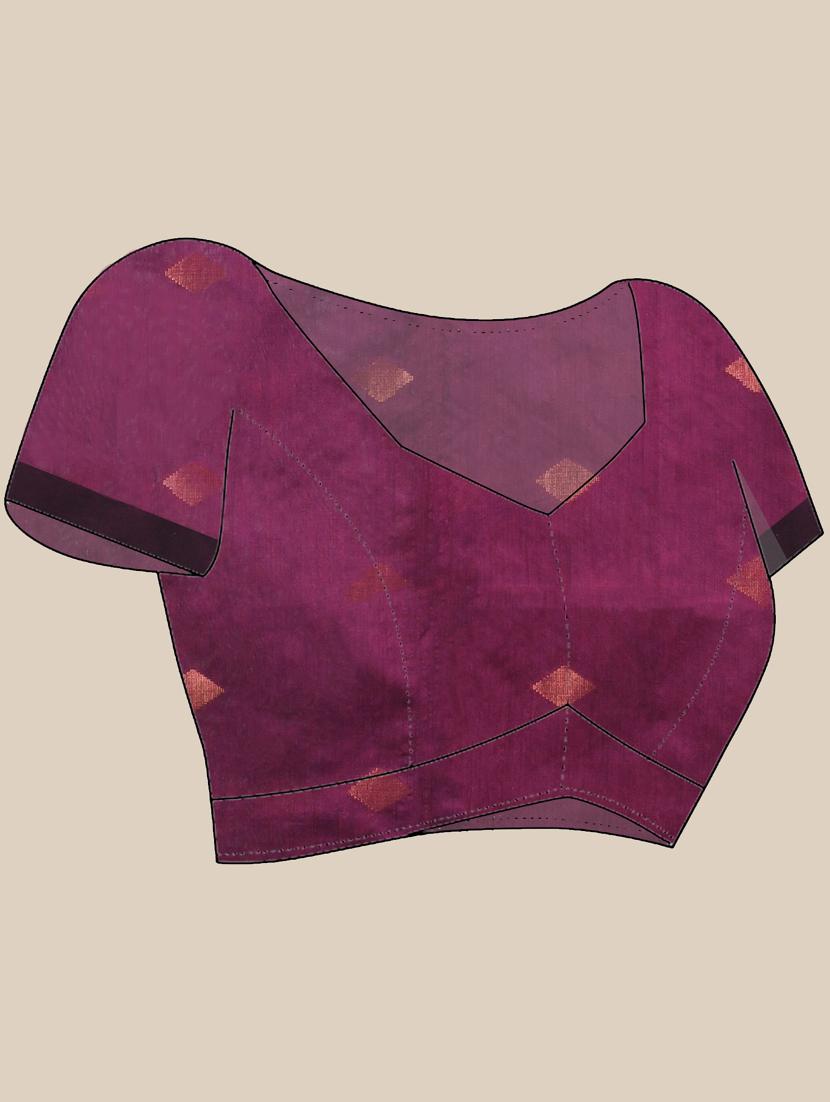 women self design zari weave handloom saree with blouse - 21839492 - Standard Image - 5