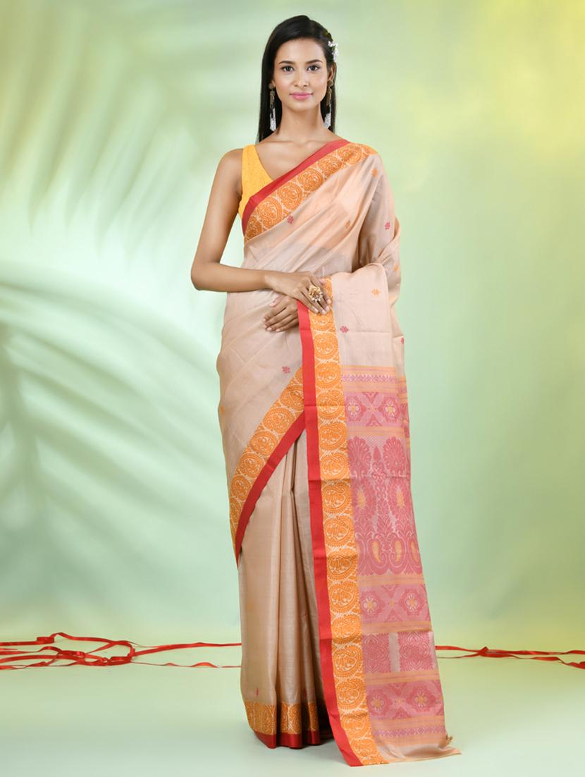 women self design tussar silk saree - 21839502 - Zoom Image - 0