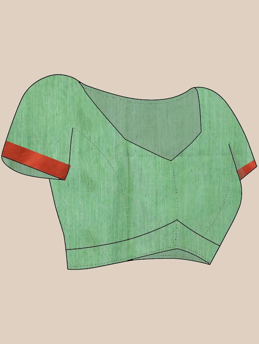 women self design handloom saree with blouse - 21839534 -  Standard Image - 5