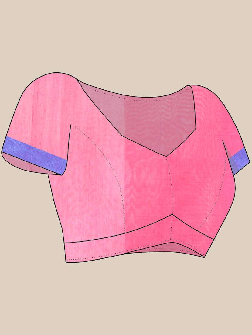 women self design handloom saree with blouse - 21839540 -  Standard Image - 5