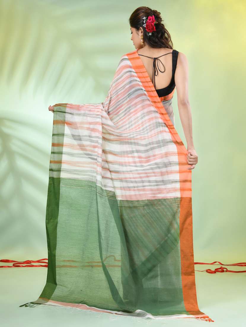 women self design handloom saree with blouse - 21839542 -  Standard Image - 3
