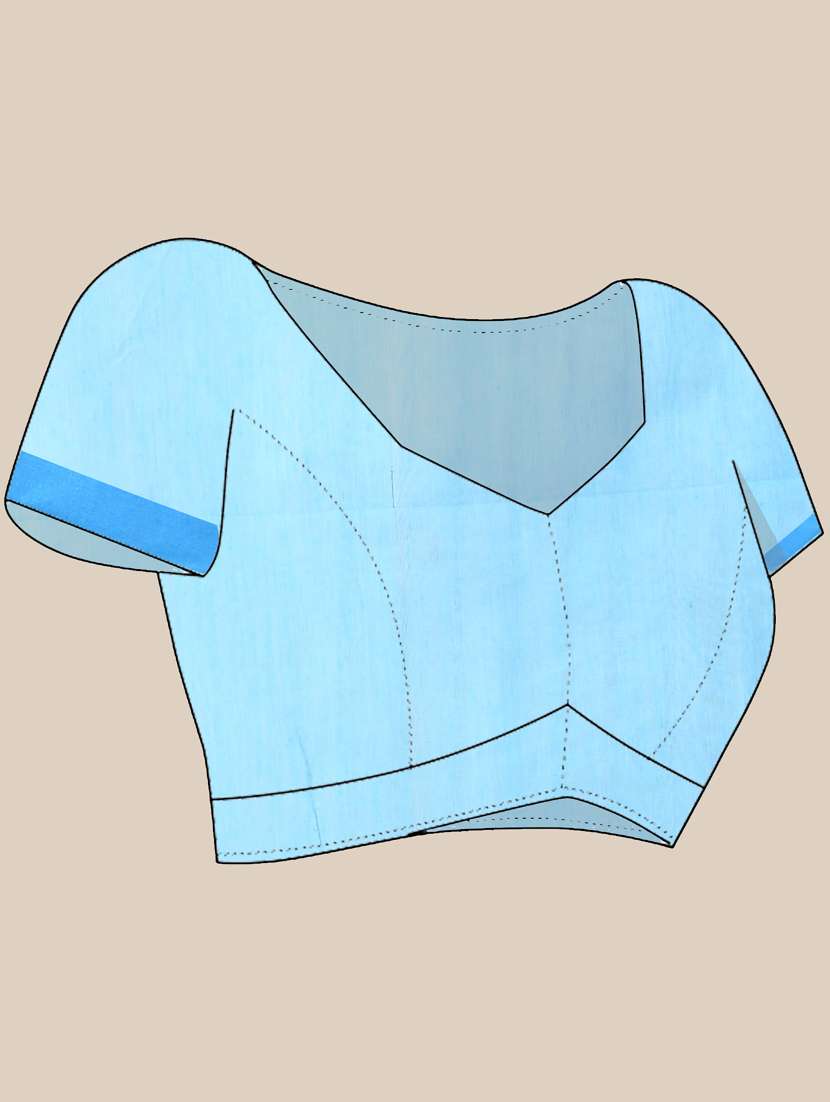 women self design handloom saree with blouse - 21839543 -  Standard Image - 5