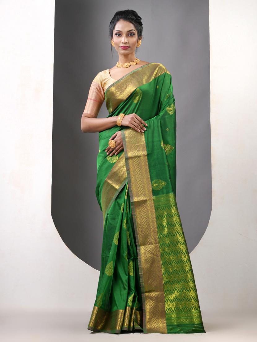 women self design bordered saree with blouse - 21839617 -  Zoom Image - 0