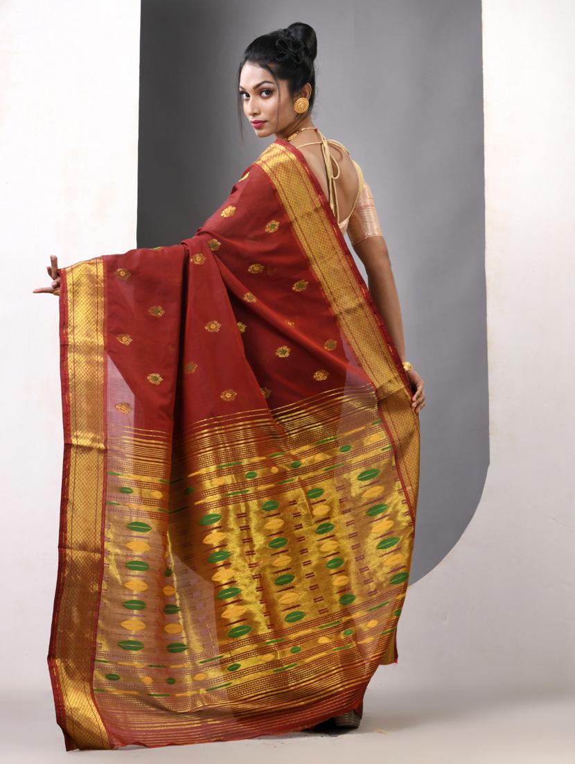women self design paithani saree with blouse - 21839623 - Standard Image - 3