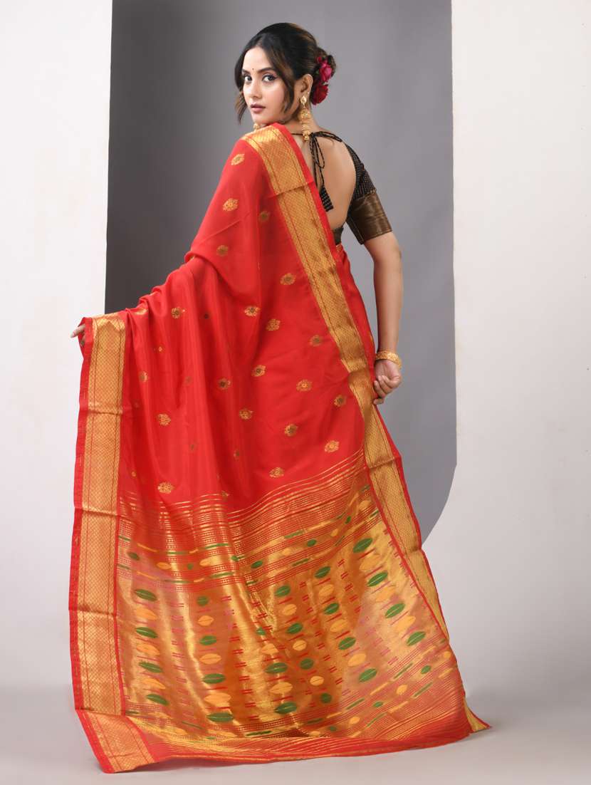 women self design paithani saree with blouse - 21839625 -  Standard Image - 3