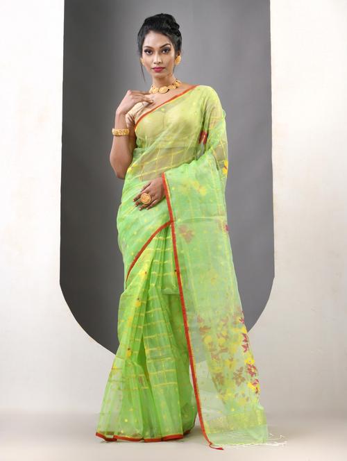 women self design handloom saree with blouse - 21839630 -  Standard Image - 0