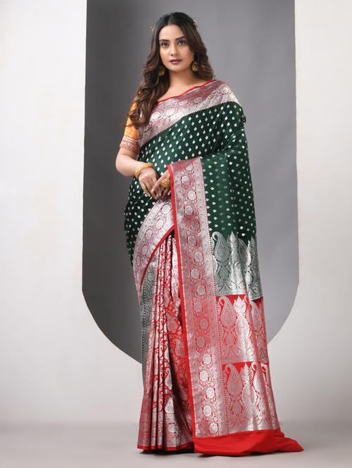 women self design banarasi saree with blouse - 21839655 - Standard Image - 0
