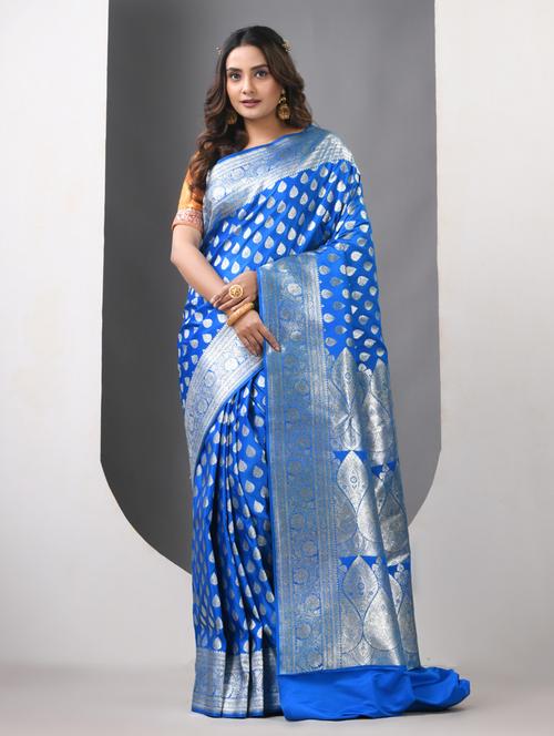 women self design banarasi saree with blouse - 21839662 - Standard Image - 0