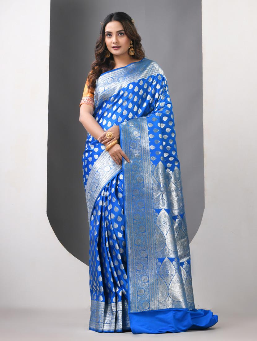 women self design banarasi saree with blouse - 21839662 - Zoom Image - 0