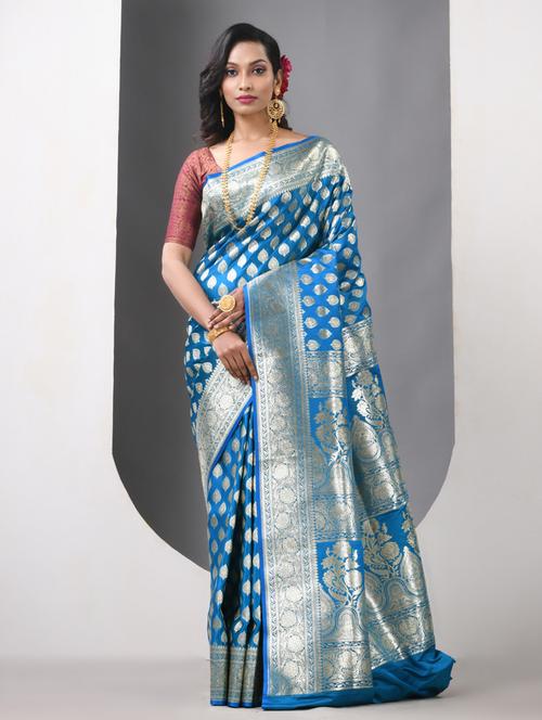women self design banarasi saree with blouse - 21839701 - Standard Image - 0