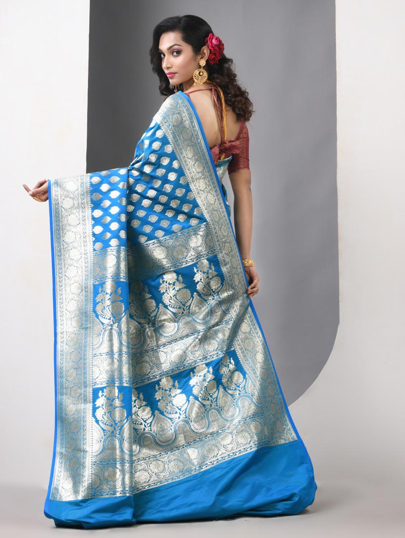 women self design banarasi saree with blouse - 21839701 - Standard Image - 3