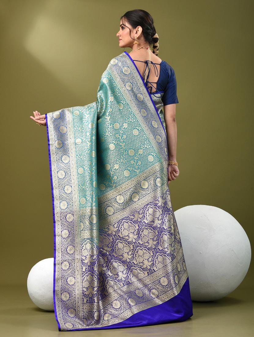 women self design banarasi saree with blouse - 21839708 - Standard Image - 3
