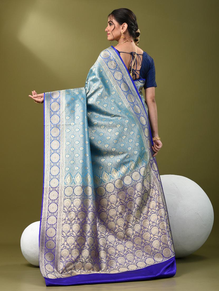 women self design banarasi saree with blouse - 21839711 - Standard Image - 3