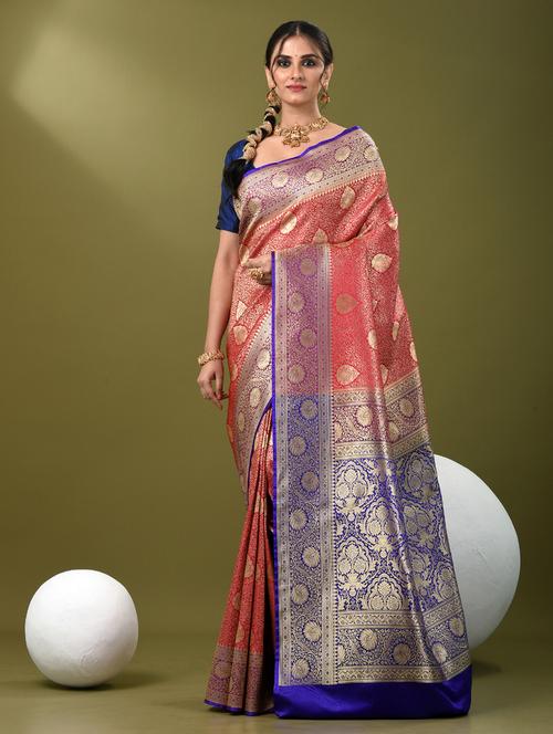 women self design banarasi saree with blouse - 21839718 -  Standard Image - 0
