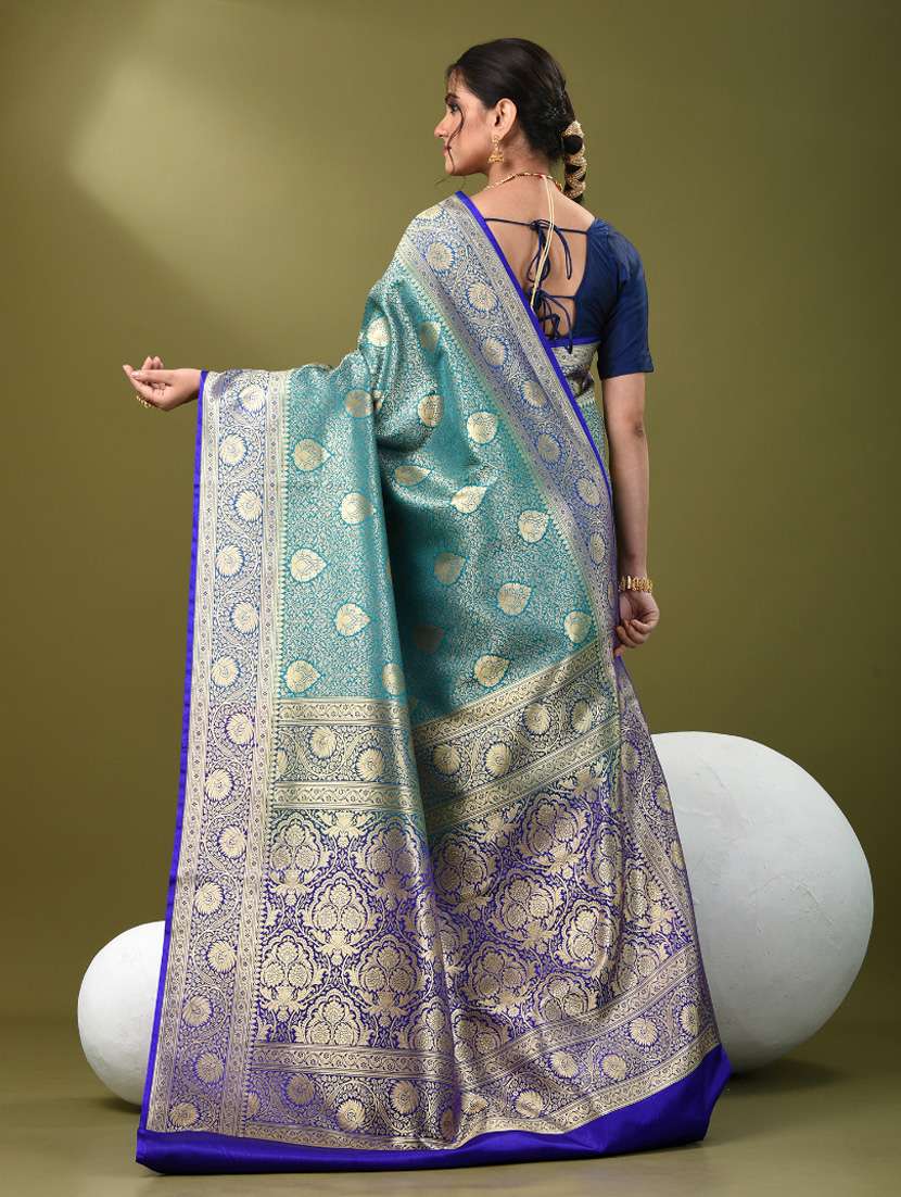 women self design banarasi saree with blouse - 21839719 -  Standard Image - 3