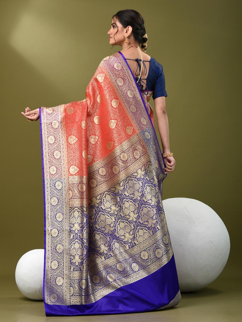 women self design banarasi saree with blouse - 21839720 - Standard Image - 3