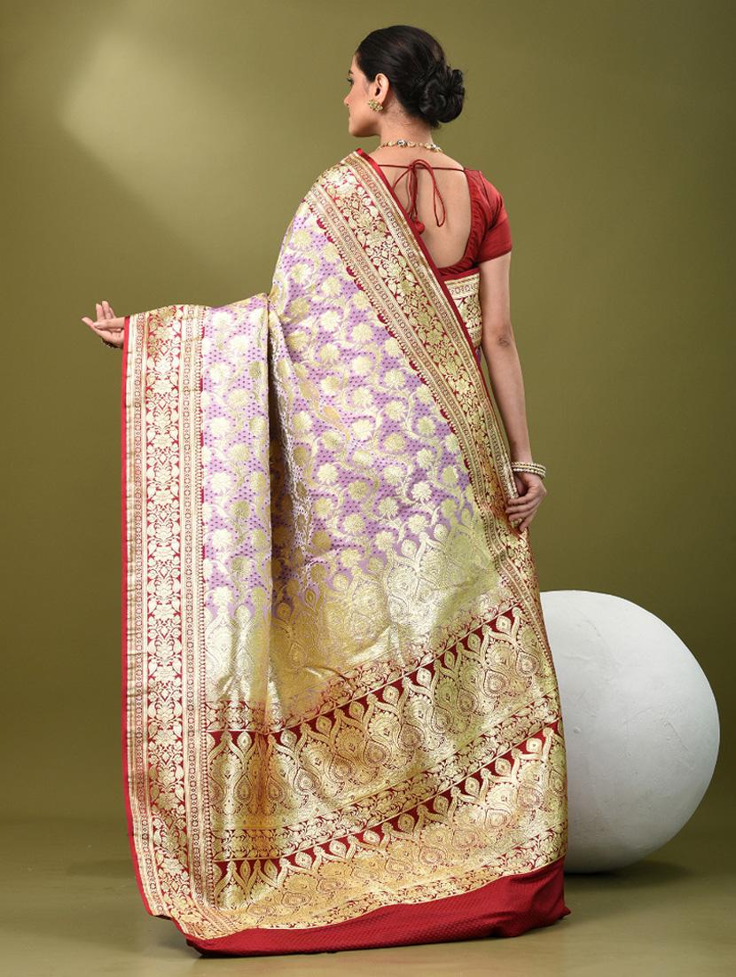 women self design banarasi saree with blouse - 21839734 - Standard Image - 3