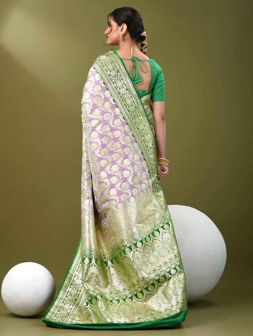 women self design banarasi saree with blouse - 21839735 - Standard Image - 3