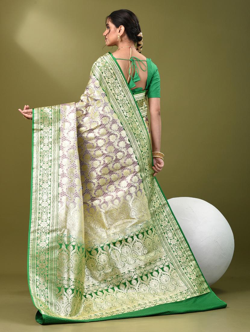 women self design banarasi saree with blouse - 21839736 - Standard Image - 3