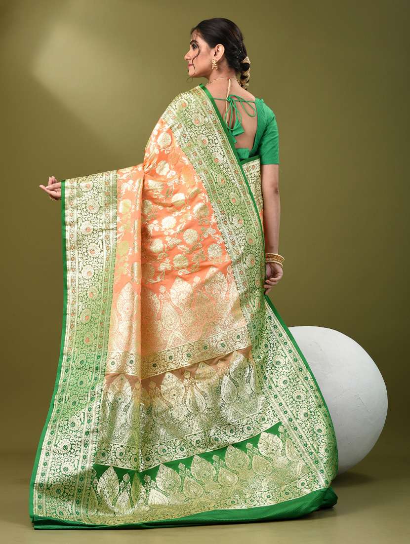 women self design banarasi saree with blouse - 21839741 - Standard Image - 3