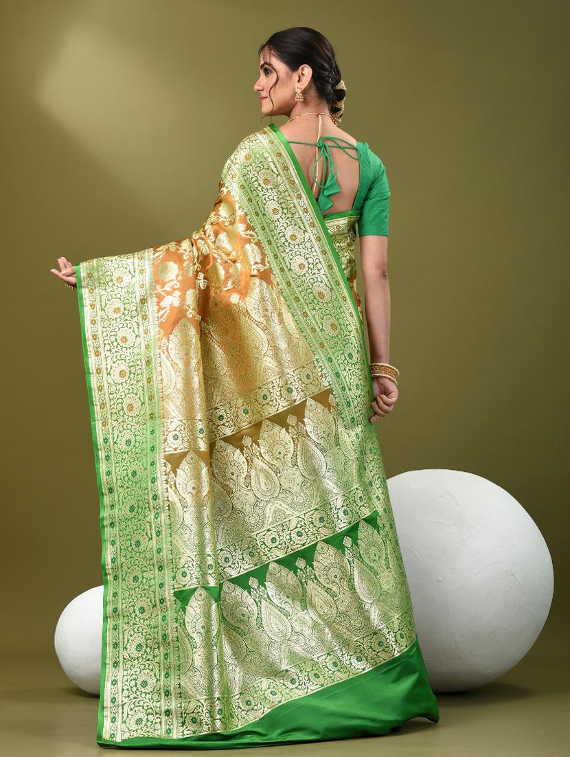women self design banarasi saree with blouse - 21839743 - Standard Image - 3