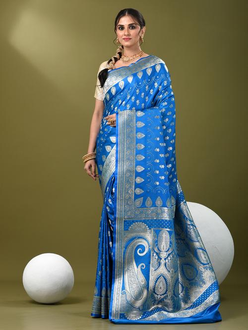 women self design banarasi saree with blouse - 21839759 - Standard Image - 0