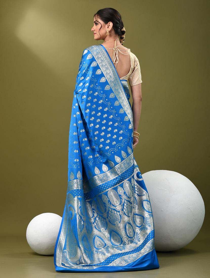 women self design banarasi saree with blouse - 21839759 - Standard Image - 3