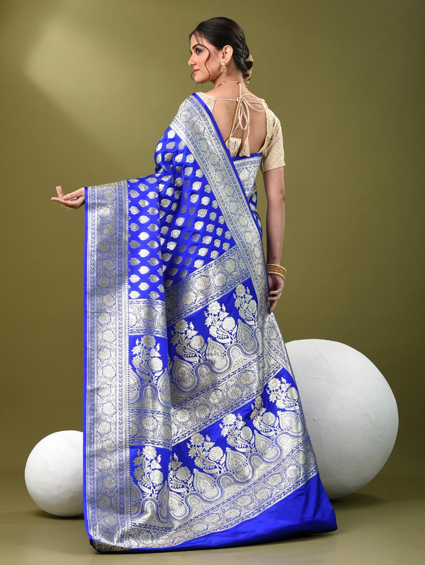 women self design banarasi saree with blouse - 21839764 - Standard Image - 3