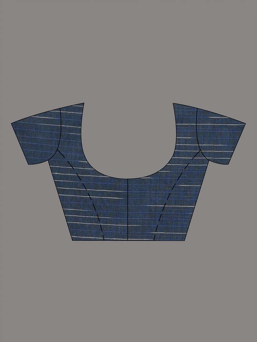 women grey handloom saree with blouse - 21839767 - Standard Image - 5