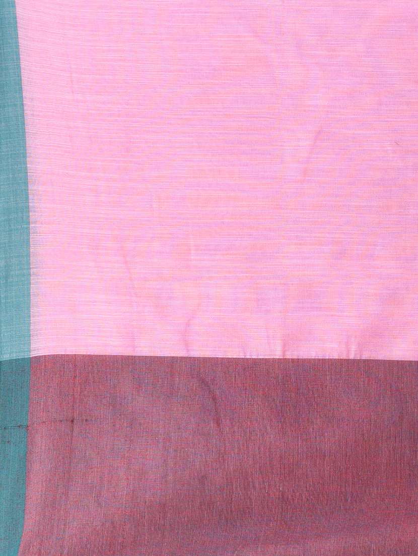 women solid handloom saree with blouse - 21839802 -  Standard Image - 5