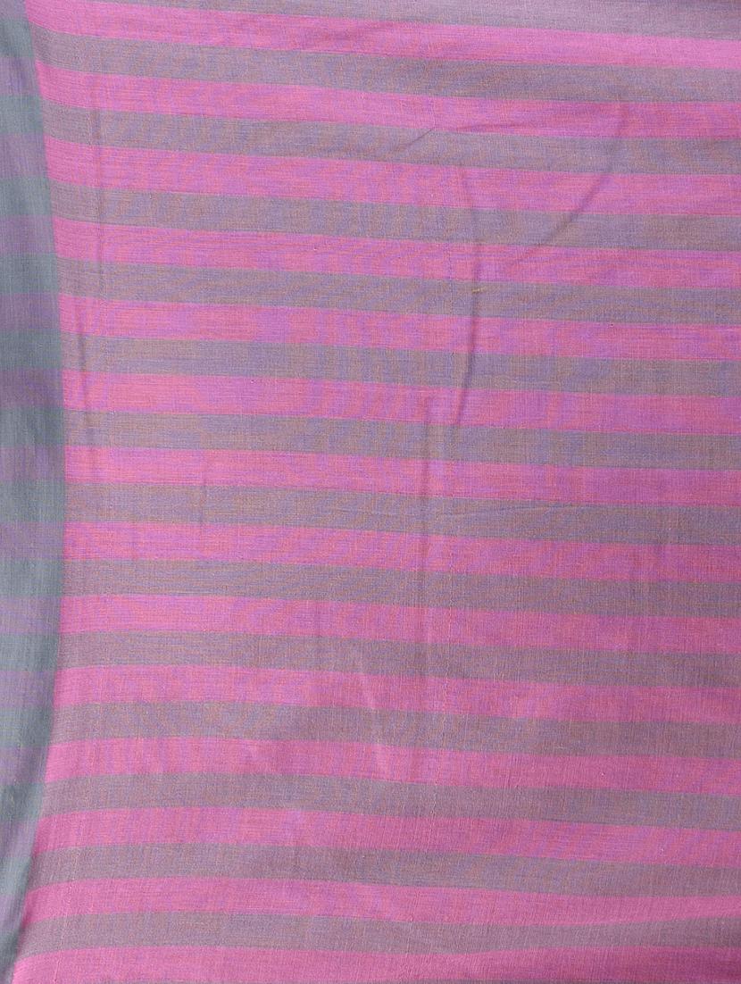 women pink handloom saree with blouse - 21839806 - Standard Image - 5