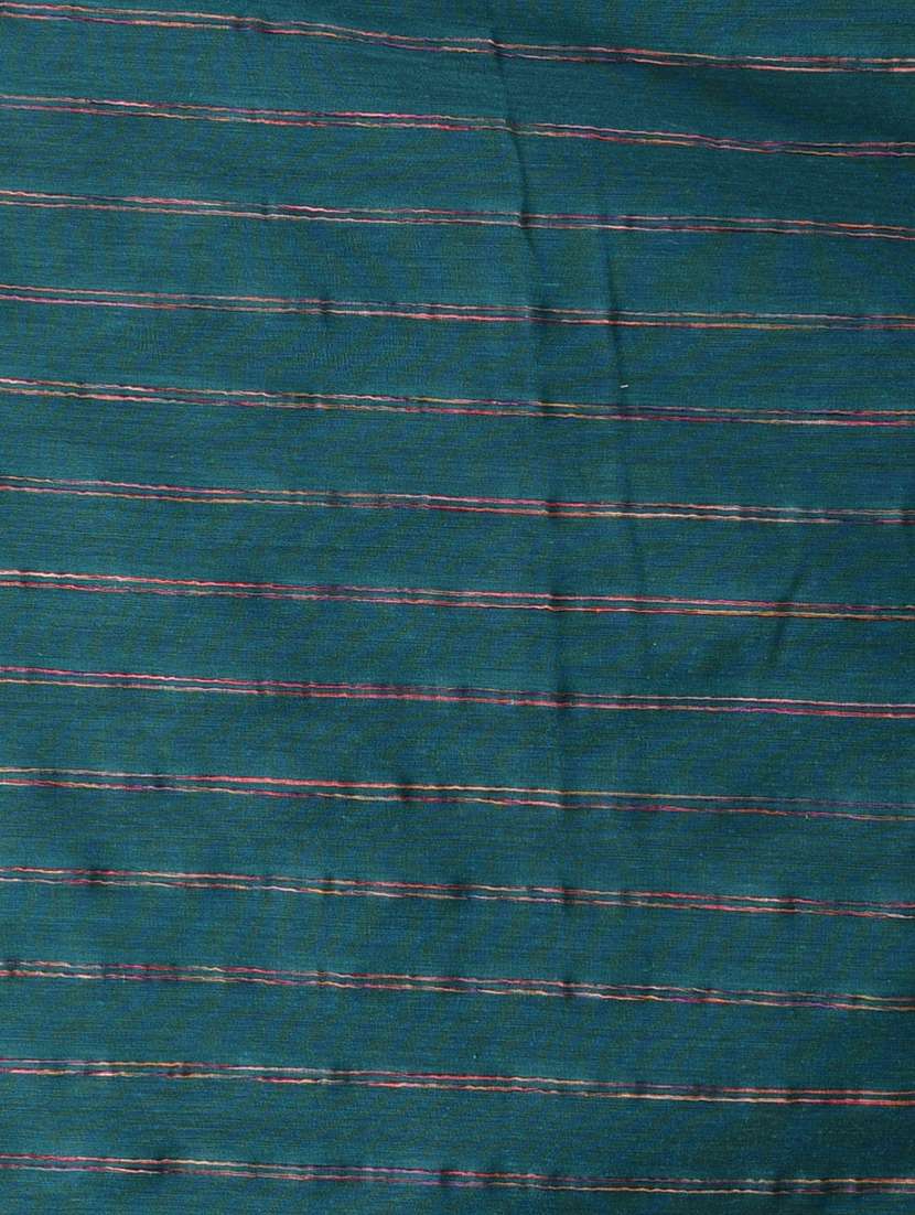 women striped handloom saree with blouse - 21839822 -  Standard Image - 5