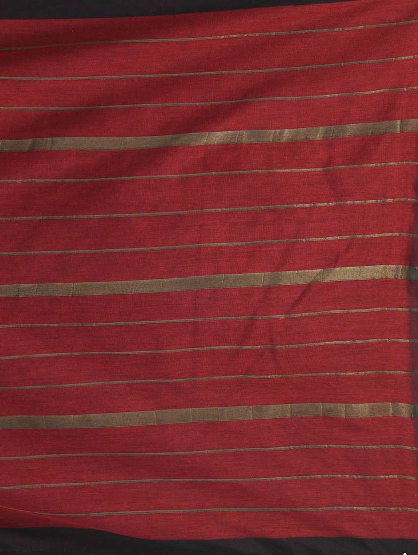 women striped handloom saree with blouse - 21839829 - Standard Image - 5