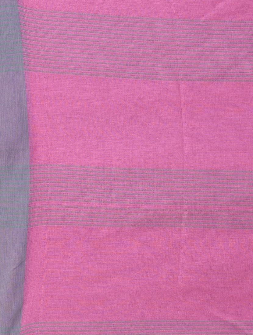 women striped handloom saree with blouse - 21839846 - Standard Image - 5