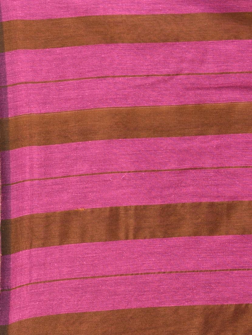 women striped handloom saree with blouse - 21839862 - Standard Image - 5