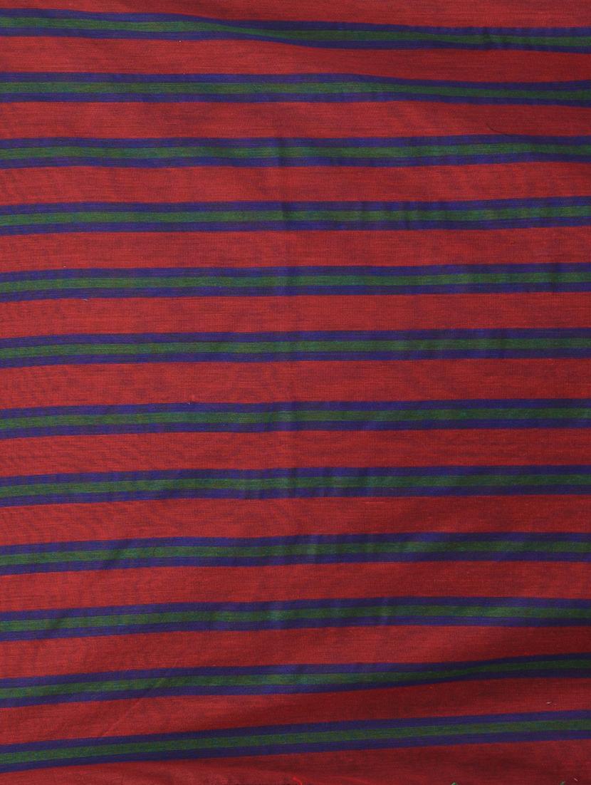 women striped handloom saree with blouse - 21839864 - Standard Image - 5