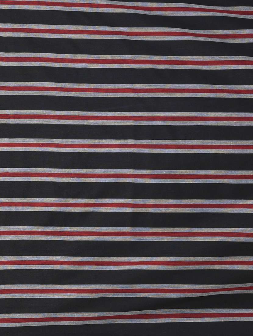 women striped handloom saree with blouse - 21839865 - Standard Image - 5