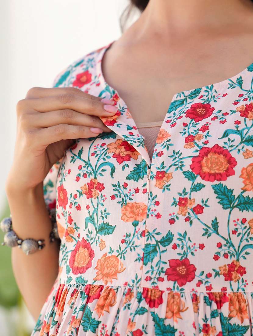 women floral elbow sleeve maternity wear - 21839890 -  Standard Image - 5