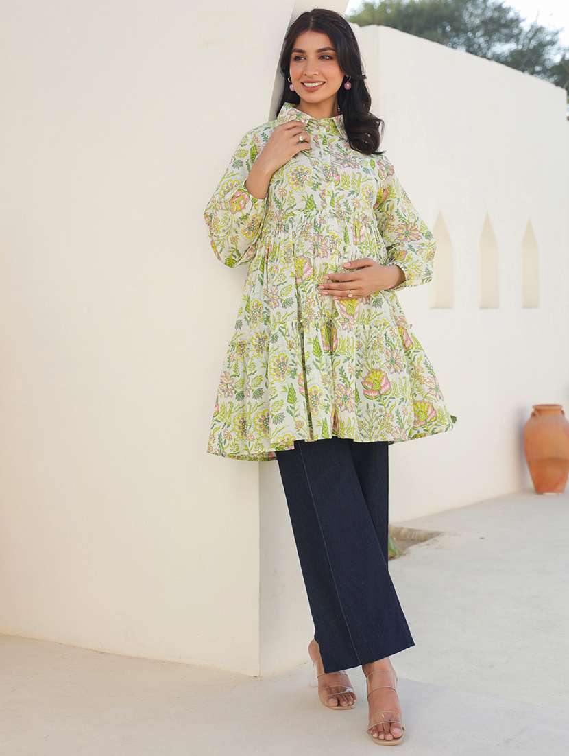 women floral printed long sleeve maternity wear - 21839894 -  Standard Image - 3