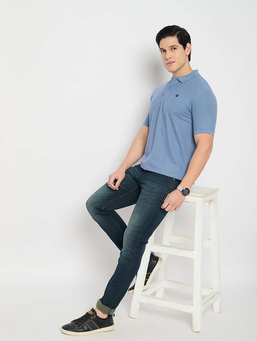 men solid mid rise slim fit jean - 21840040 -  Standard Image - 5