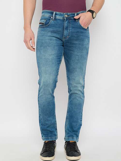 men solid mid rise slim fit jean - 21840042 -  Standard Image - 0