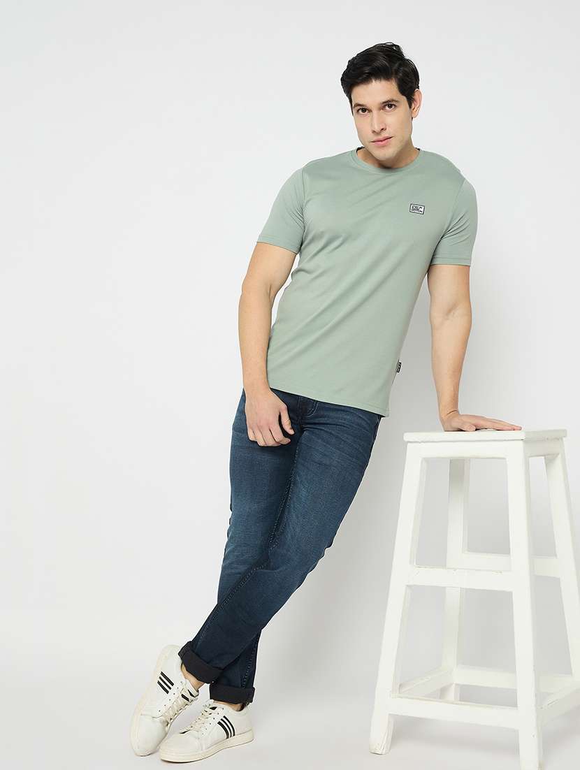 men solid mid rise slim fit jean - 21840045 -  Standard Image - 5