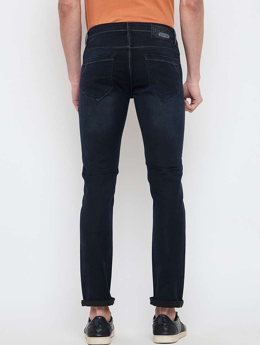 men solid mid rise slim fit jean - 21840051 -  Standard Image - 3