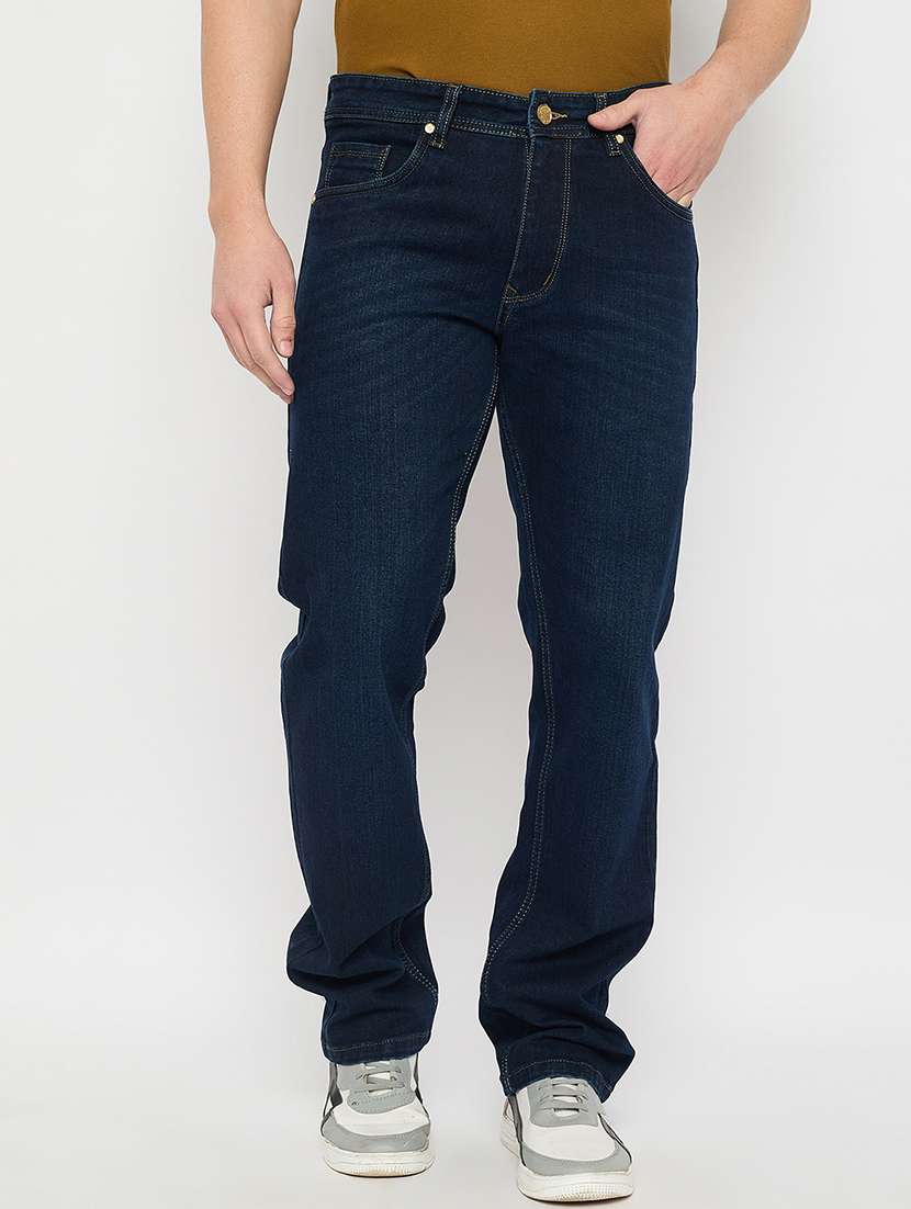men solid mid rise relaxed fit jean - 21840062 - Zoom Image - 0