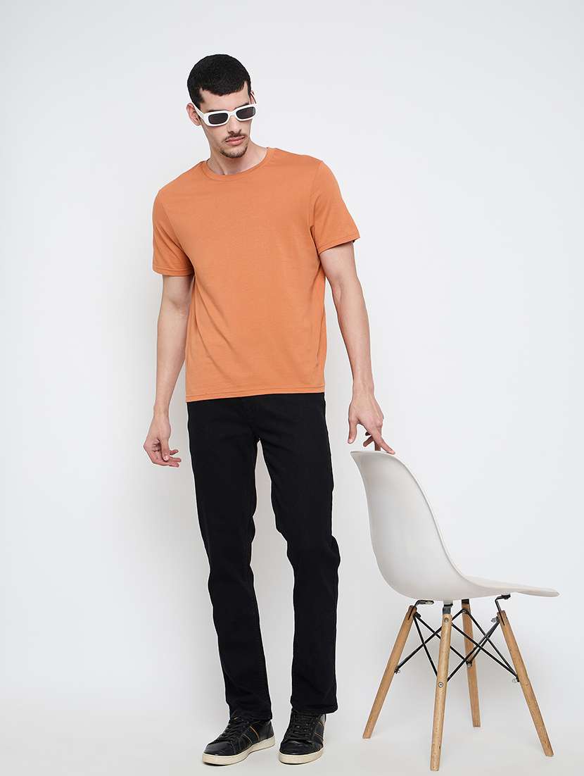 men solid mid rise slim fit jean - 21840065 -  Standard Image - 5