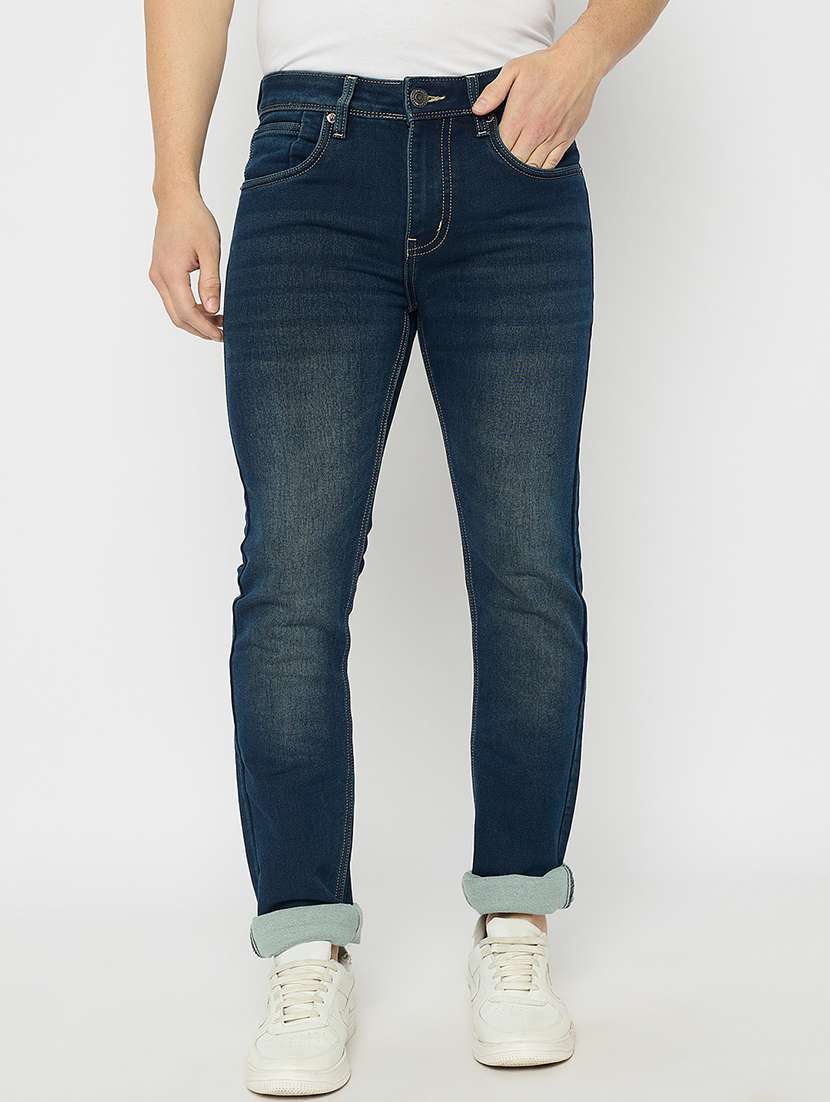 men washed mid rise skinny fit jean - 21840067 -  Zoom Image - 0