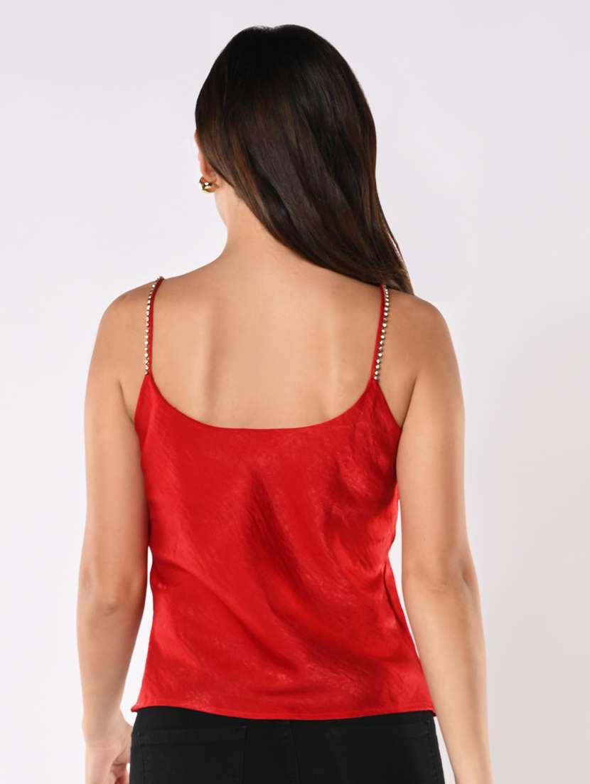 women solid cowl neck regular top - 21840239 - Standard Image - 3