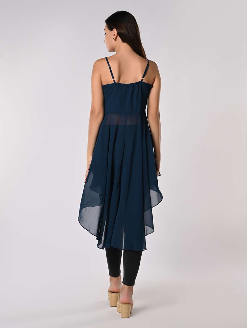 women solid sleeveless high-low top - 21840240 -  Standard Image - 3